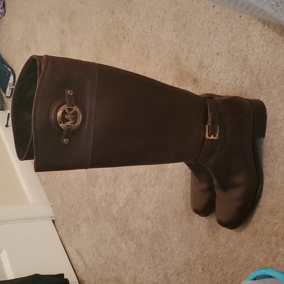 Michael Kors Leather dark brown knee high boots (8) - Picture 3 of 3